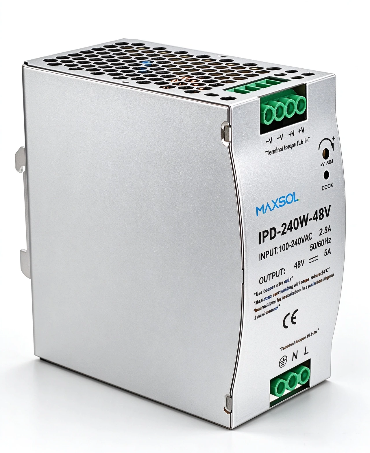 Industriële DIN-railvoeding, 48V / 240W
