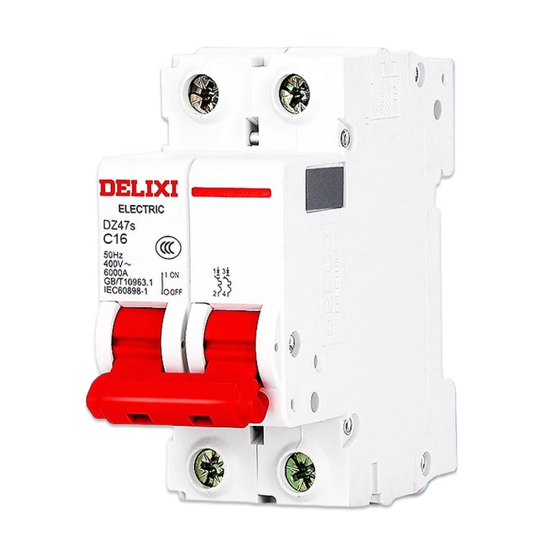 16A-installatieautomaat 2P, C, 6kA, DIN-rail