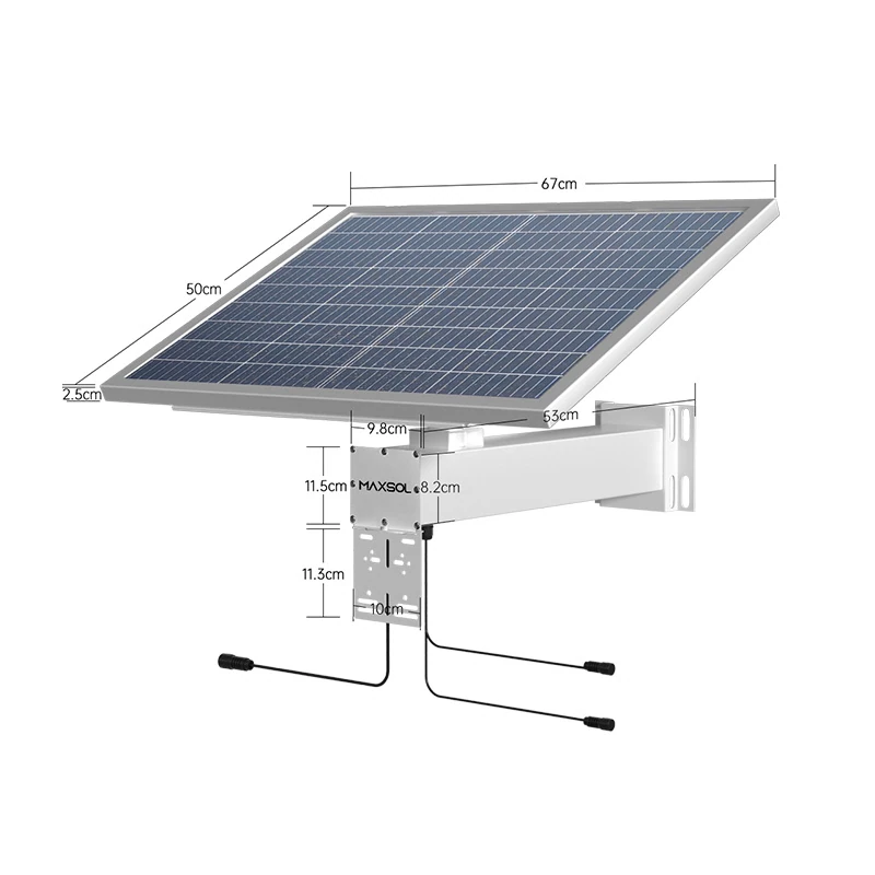60W industrieel zonnevoedingssysteem, 384Wh-pakket
