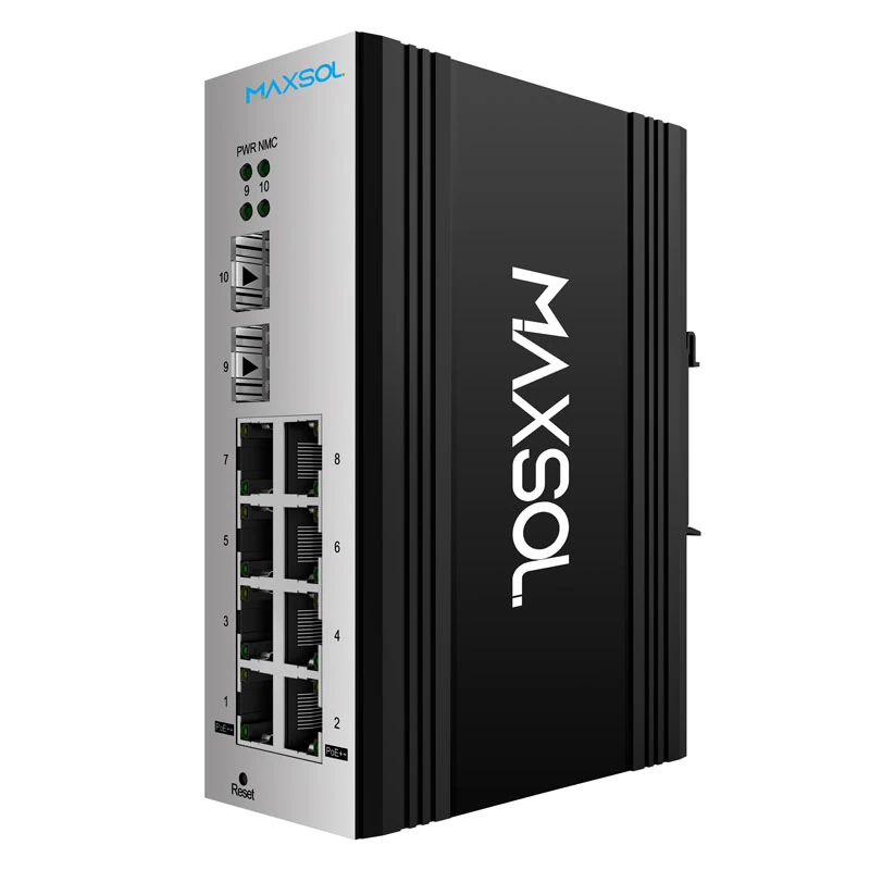 8-poorts managed industriële Gigabit-PoE++-switch