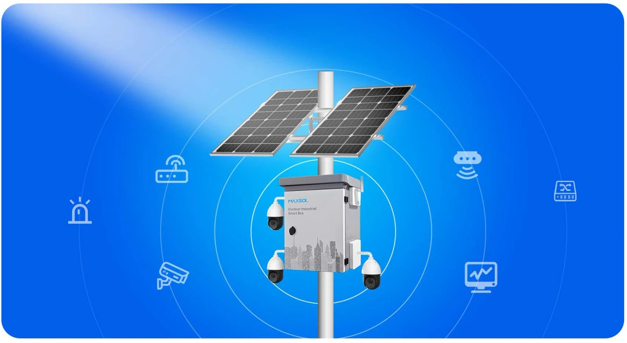 Geïntegreerd MAXSOL-zonne-energiesysteem voor buiten