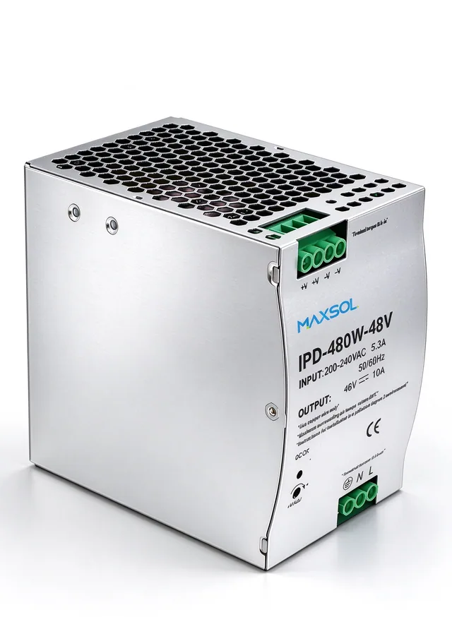 Industriële DIN-railvoeding, 48V / 480W