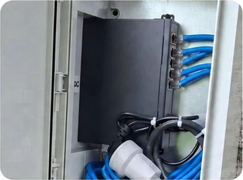 Commerciële PoE-switches buiten