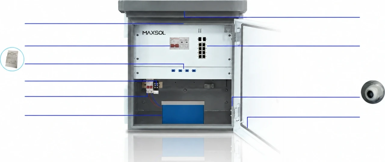 MAXSOL Smart Box met genummerde onderdelen